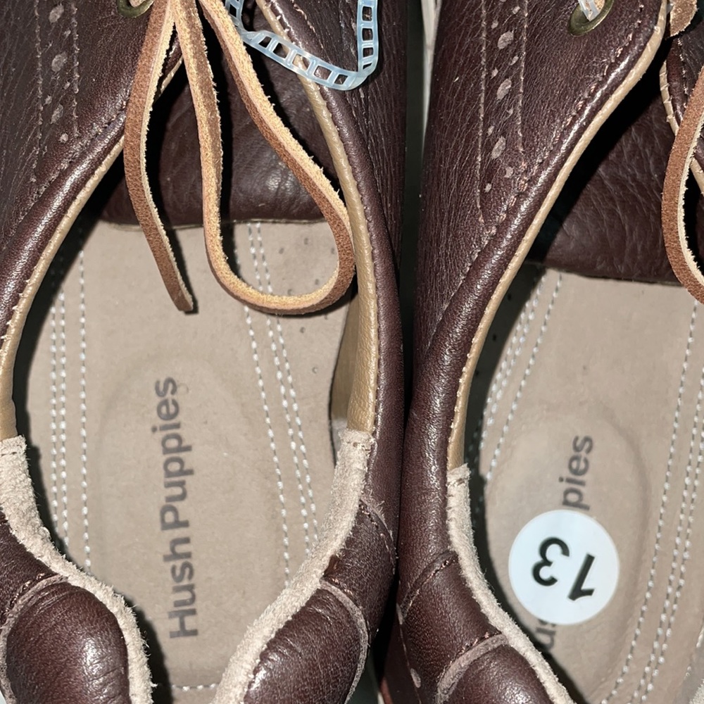 NWT MENS Dark Brown Hush Puppies - Picture 7 of 8